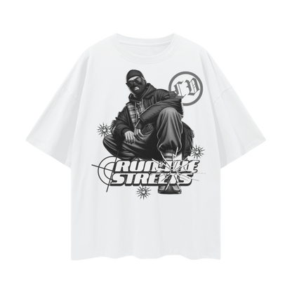 Oversized Gangster Graphic T Shirt