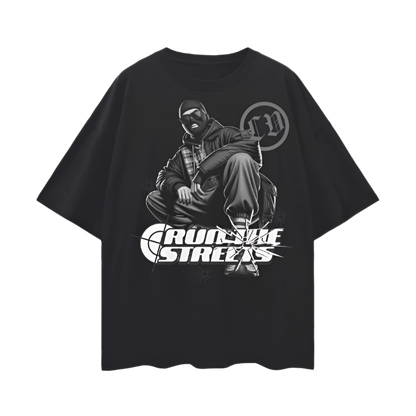 Oversized Gangster Graphic T Shirt