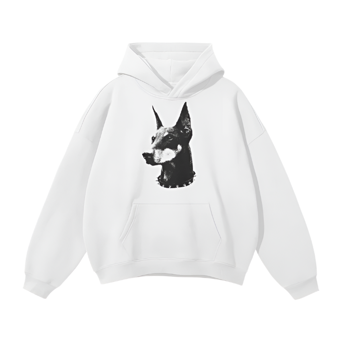 Oversized Graphic Fleece Hoodie