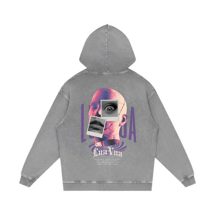 Oversized Abstract Heavyweight Hoodie